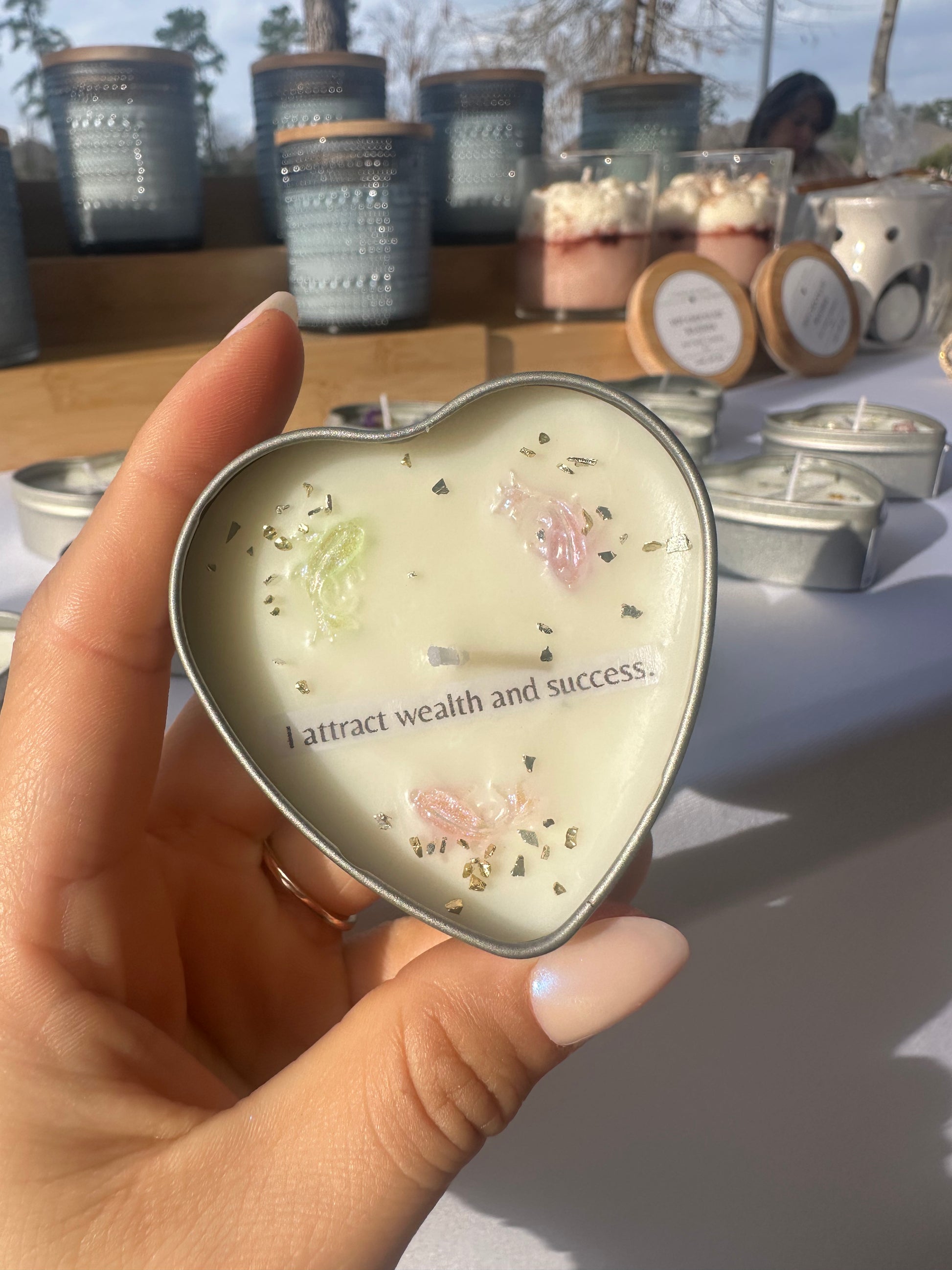 🌟 Mini Affirmation Candle – One-of-a-Kind Messages from the Universe