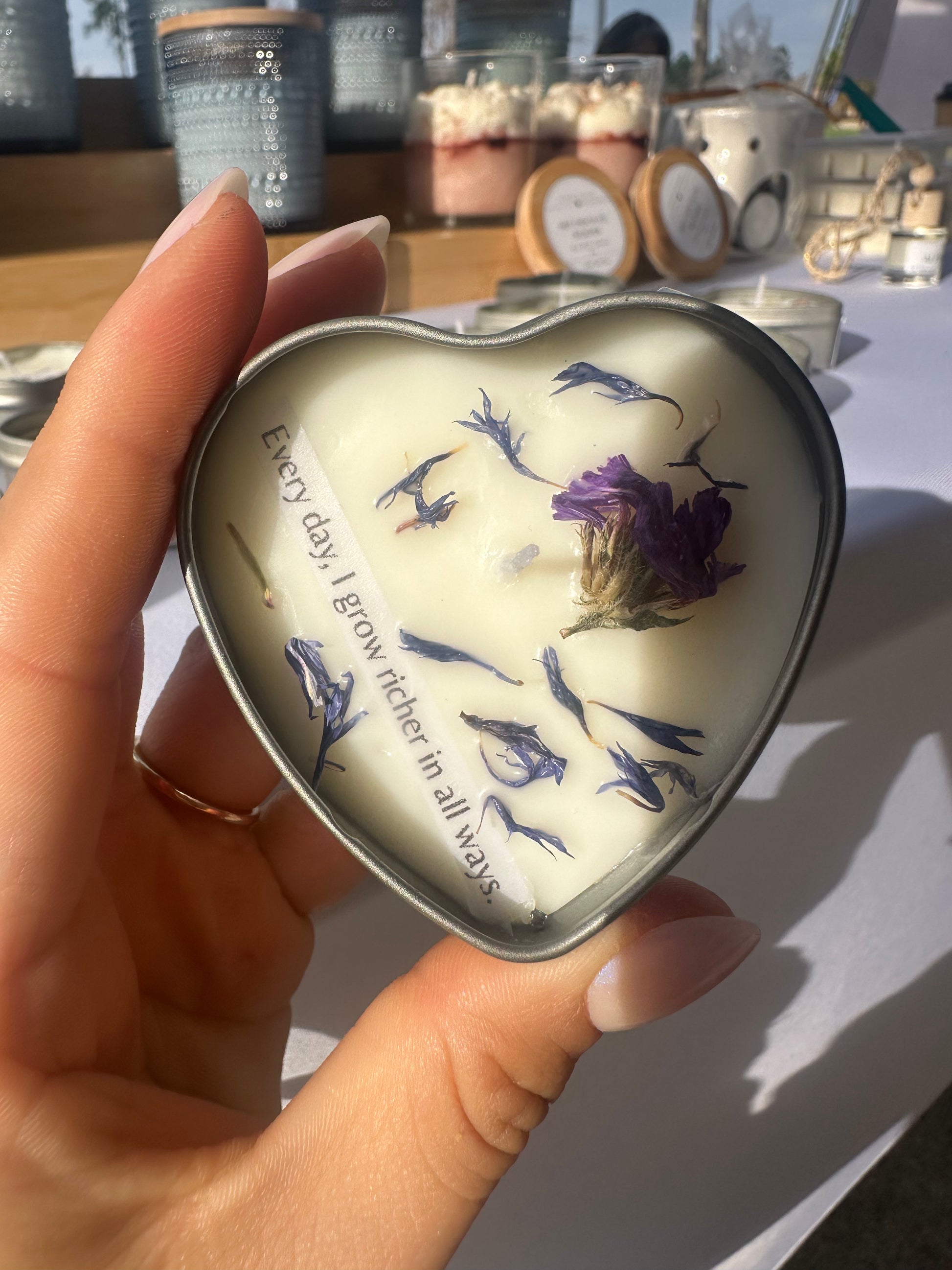 🌟 Mini Affirmation Candle – One-of-a-Kind Messages from the Universe