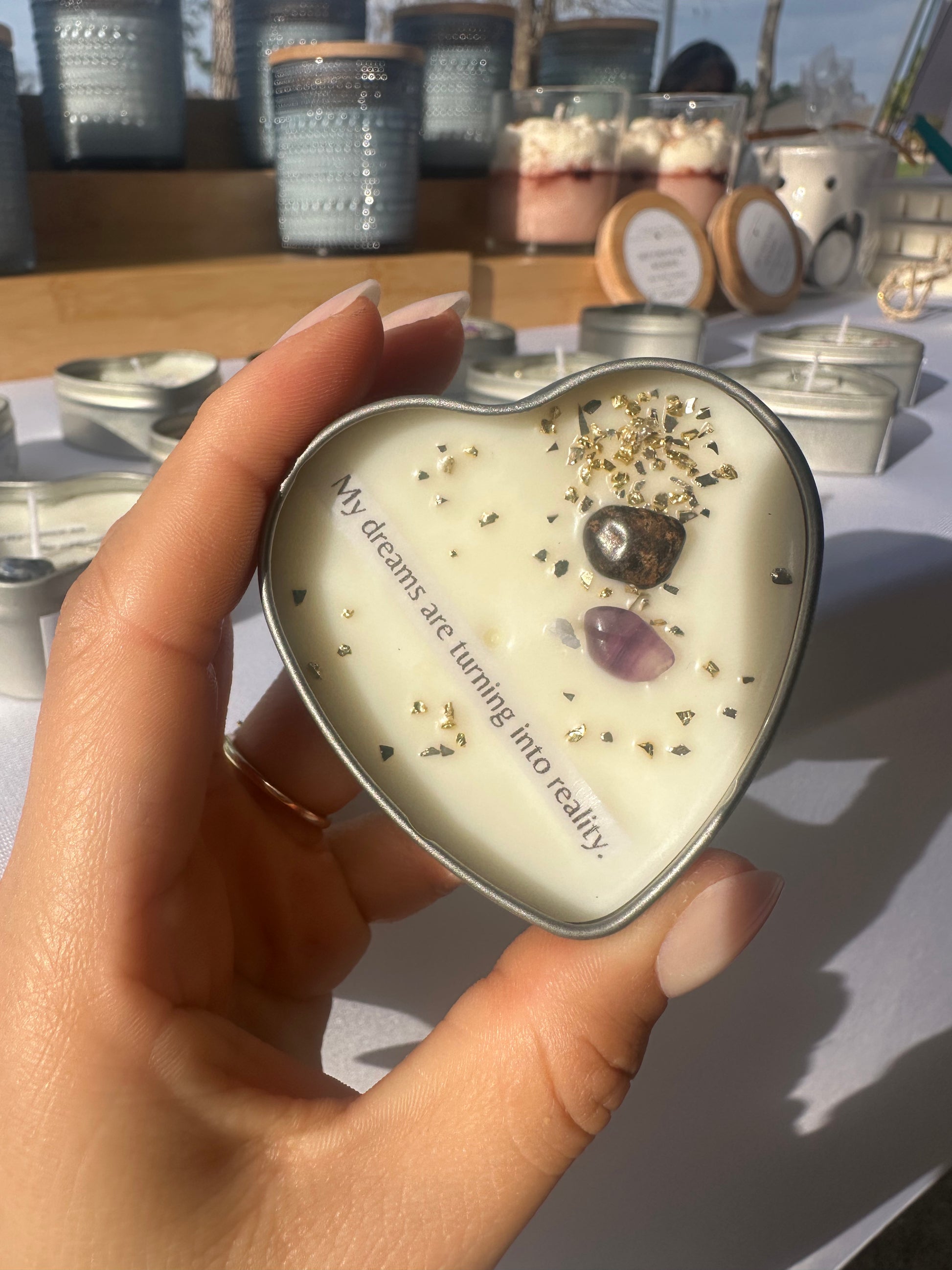 🌟 Mini Affirmation Candle – One-of-a-Kind Messages from the Universe