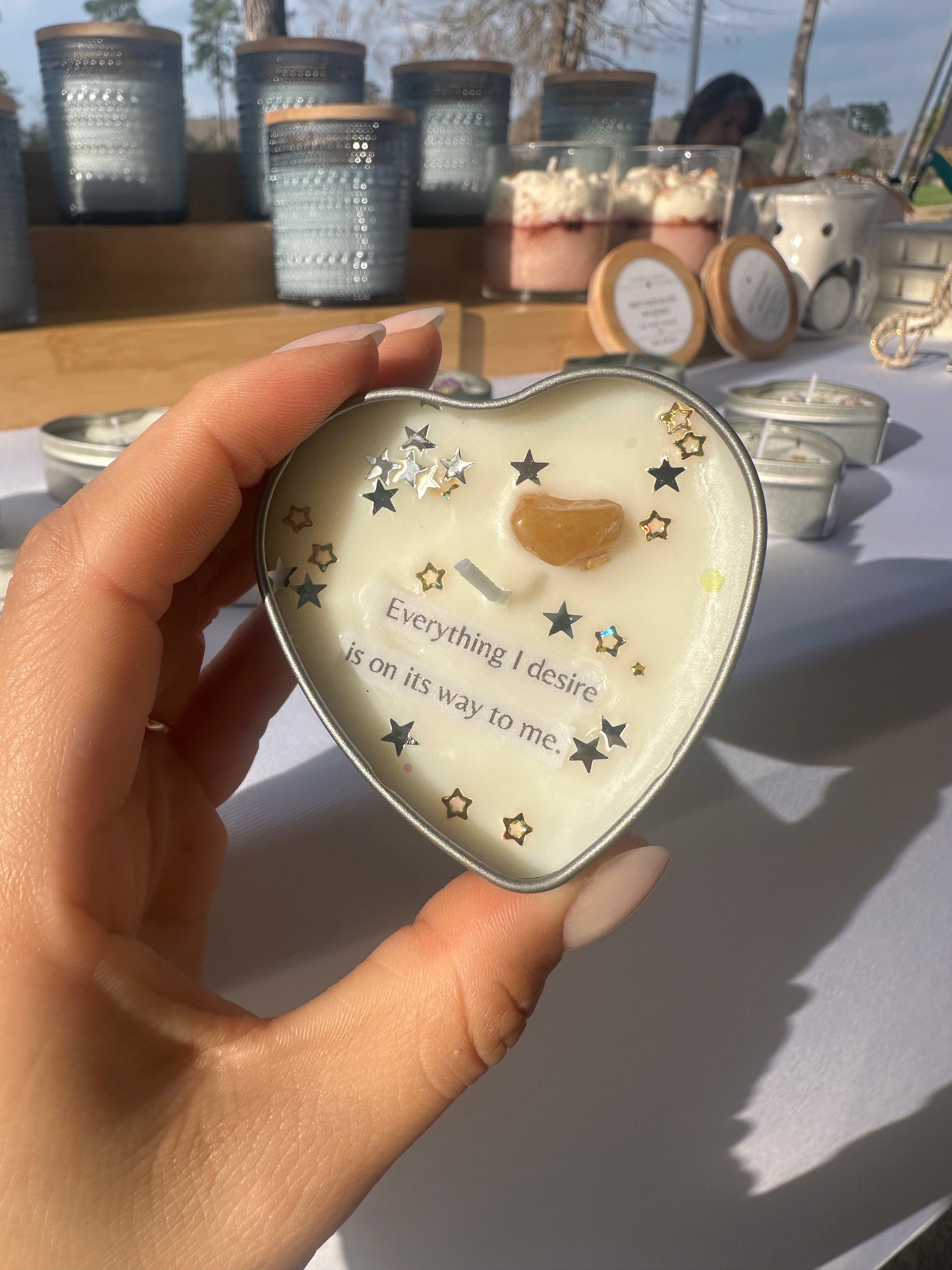 🌟 Mini Affirmation Candle – One-of-a-Kind Messages from the Universe