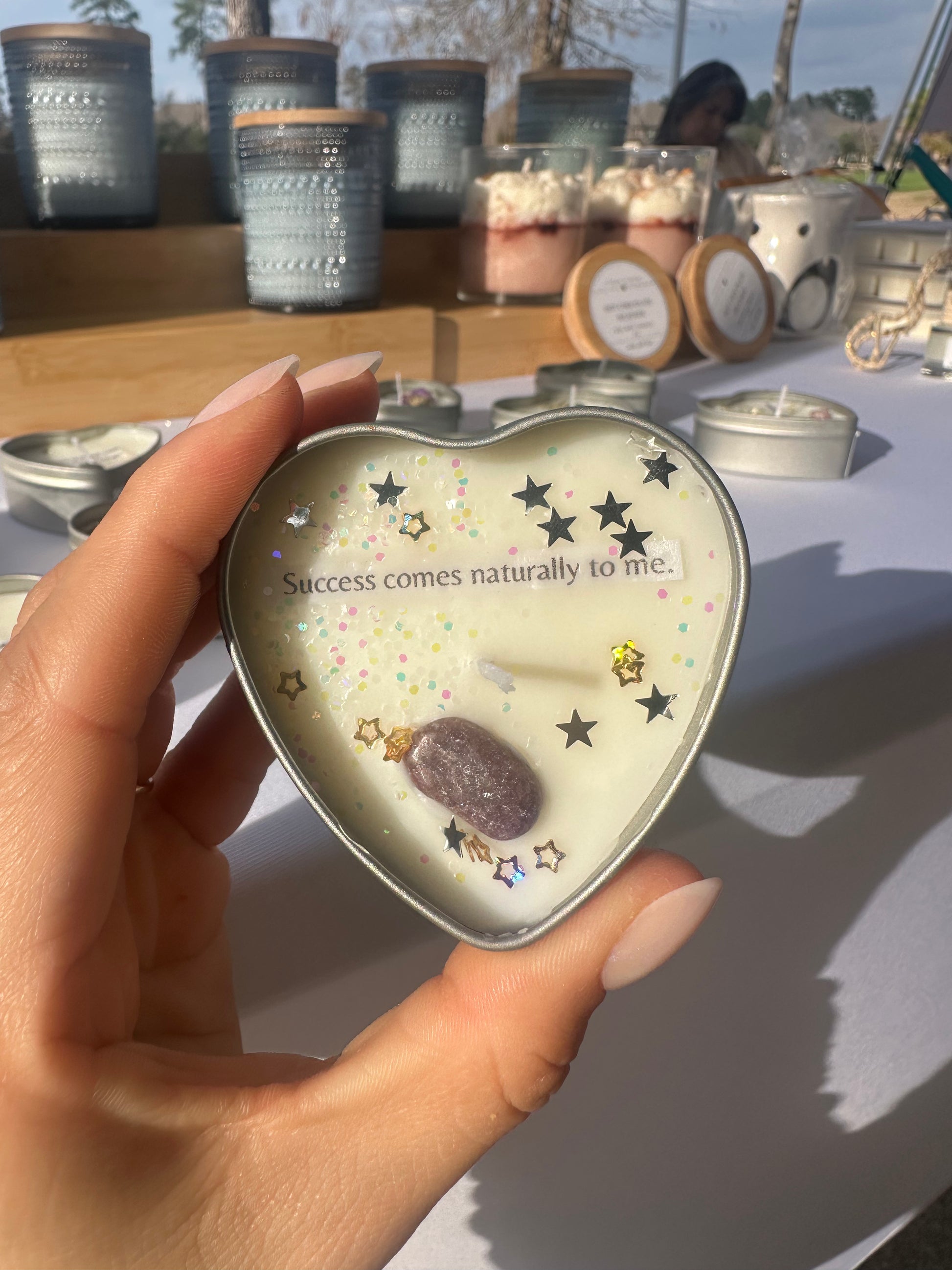 🌟 Mini Affirmation Candle – One-of-a-Kind Messages from the Universe